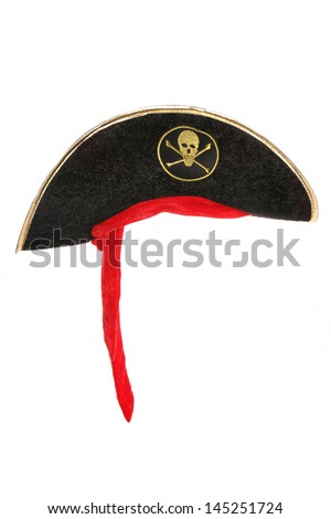 Pirate fancy dress hat studio cutout