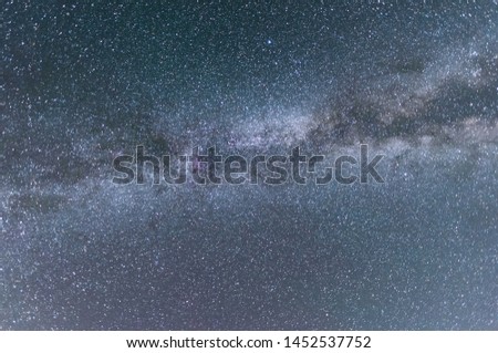 Beautiful milky way galaxy. Space background. Astronomical photo.