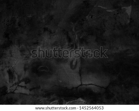 Dark wall Black and gray cement background, Closeup dark grunge texture concrete and grungy old pattern