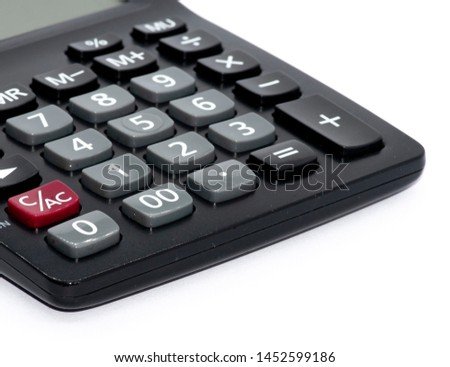 Simple calculator with large buttons on white background.