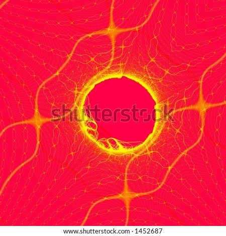 Yellow-red background illustration