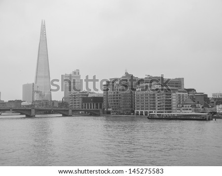 View of the town of London in England UK