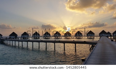 drone photo on the island of the maldives