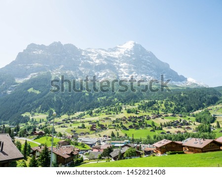 Picture of Grindelwald village in Switzerland