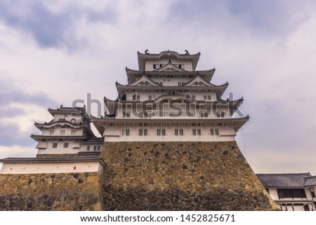The iconic Himeji Castle in the region of Kansai, Japan