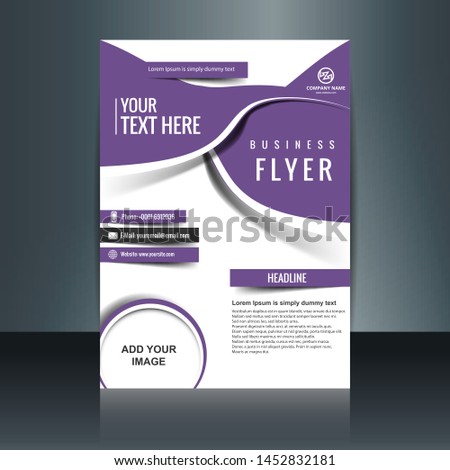 Cover design template for annual report. Abstract modern vector illustration. Cover presentation on a4. Abstract presentation templates. Flyer text font. Ad flyer text. White a4 brochure cover design.