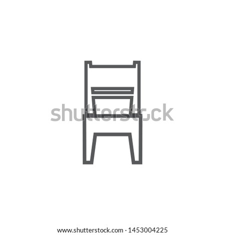 chair vector icon in trendy flat style