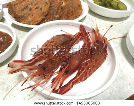 Flower shrimp, Chicken prawns, Korean food, Ulleungdo, Dokdo, Shrimp photo
Salt, shrimp food picture