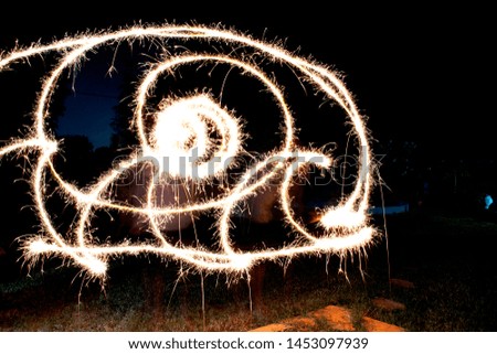 Diwali sparklers light painting experiment