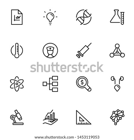 Scientists line icon set. Collection of high quality black outline logo for web site design and mobile apps. Vector illustration on a white background