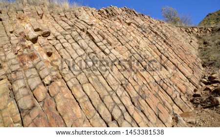 basalt columns in Kizilcahamam Ankara/Turkey
