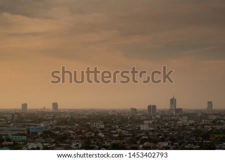 cityscape travel Metropolitan view in thailand
