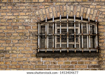 The abandoned state prison in Denmark Royalty-Free Stock Photo #1453404677