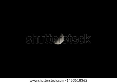 
Incomplete eclipse of the moon