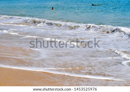 The beauty of the sea,sand and waves at Layan Beach in phuket,Thailand