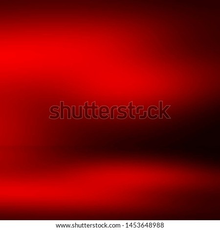 Red room in the 3d. Red background with blur