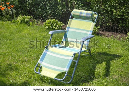 chair for rest in a garden
