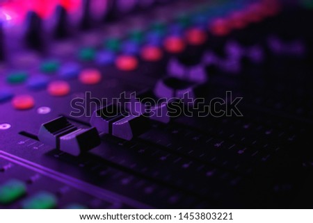 Mixers Audio Interfaces In The Pub Royalty-Free Stock Photo #1453803221