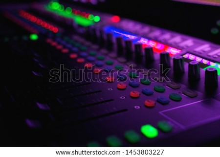 Mixers Audio Interfaces In The Pub Royalty-Free Stock Photo #1453803227