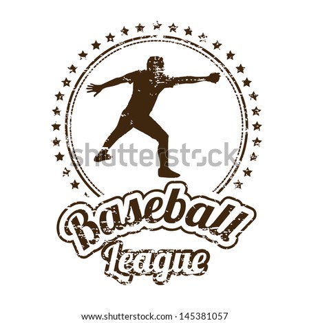 baseball design over white background vector illustration