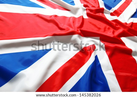 UK, British flag, Union Jack Royalty-Free Stock Photo #145382026