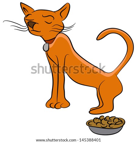 An image of a finicky cat who doesnt like his food.