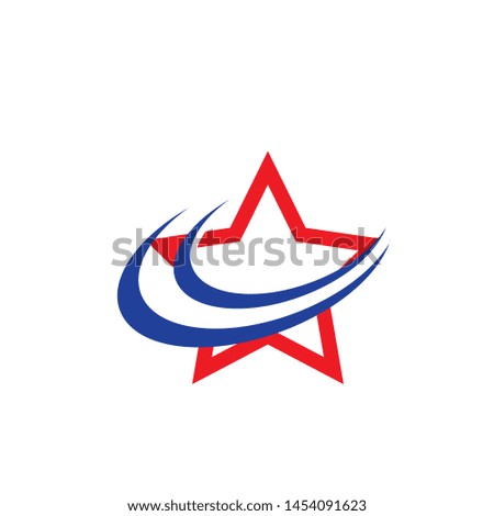 Star logo template - Vector
