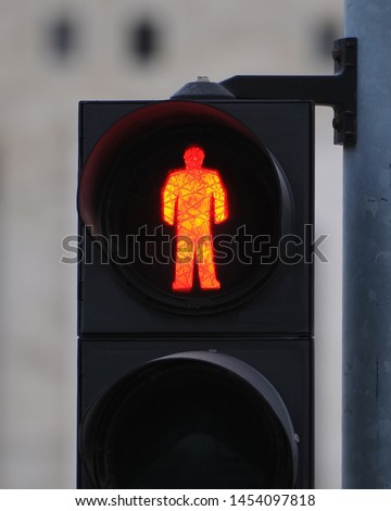 Urban stop light for pedestrians