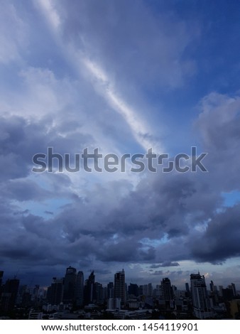 Dramatic Clouds and Blue Sky