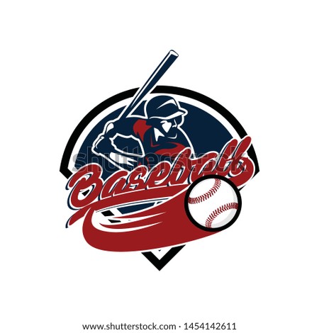 Baseball club logo template vector. Sport logo concept