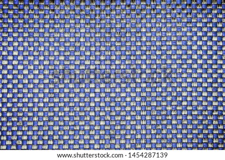 Blue Pattern texture woven material squares for the background