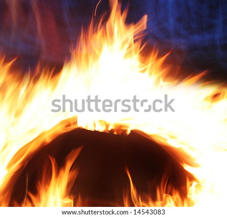 background with fire