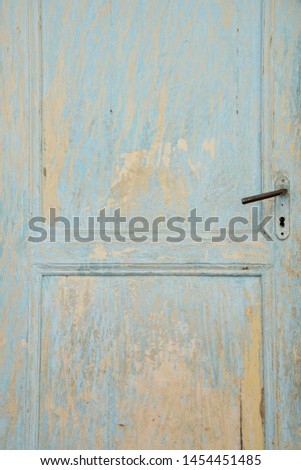 old and historic wooden door detail in Turkey
