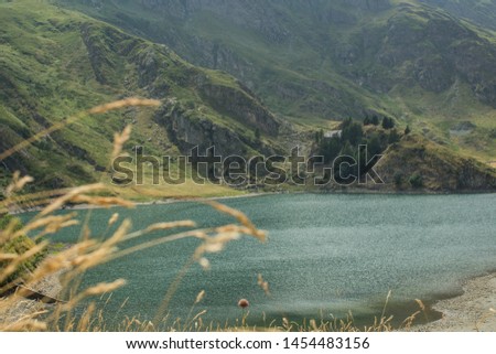 Landscape with alps, ountain lake in Italy