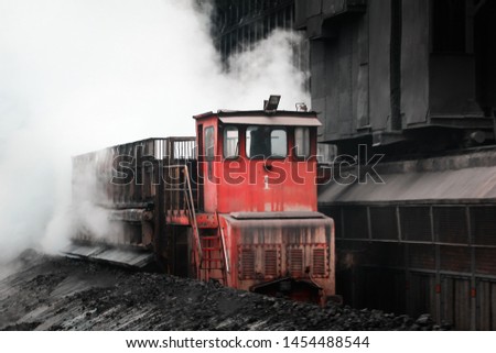 freight train in iron and steel factory, Kardemir Karabuk Turkey