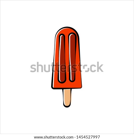 Ice Lolly, Ice Cream, Popsicle Set Design Vector Art Illustration