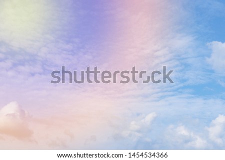 Cloud and sky with a pastel colored background and wallpaper