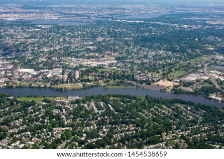 Philadelphia Pennsylvania area aerial landscape urban city