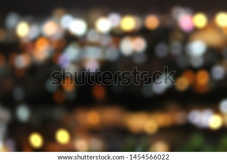 This picture is the night light of the city.Beautiful texture background.
