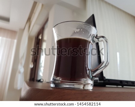 a cup of tea on table in home