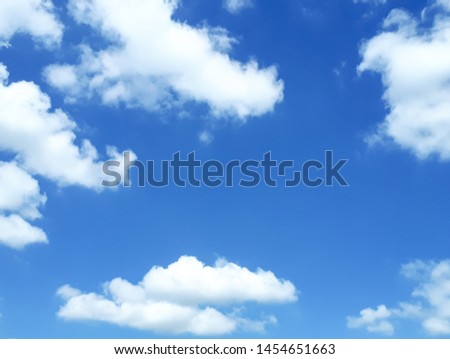 The sky is bright on the blue sky , Bright sky day Royalty-Free Stock Photo #1454651663