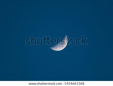 Half moon sky background image