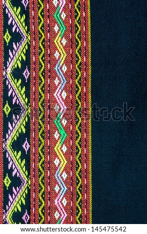 Thai silk red fabric pattern background