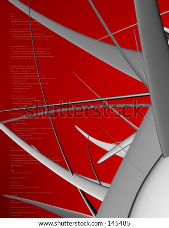 3D background with futuristic shape.