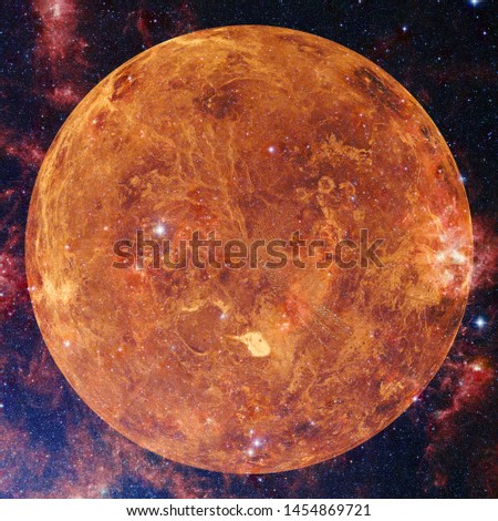 Planet Venus. Cosmos art. Elements of this image furnished by NASA.