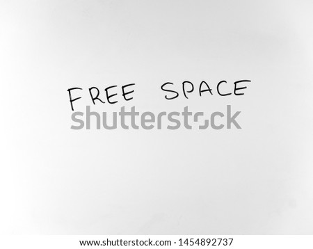 written in marker by hand text free space