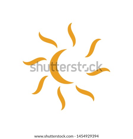 sun ilustration logo vector icon illustration template
