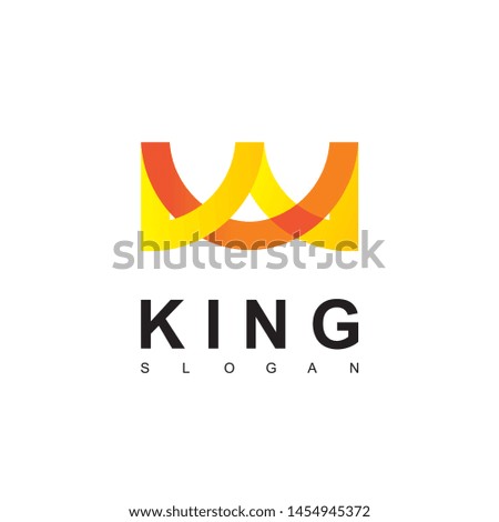 King Crown Logo Design Vector