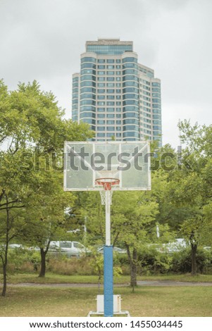 Seoul Han River Park Basketball Goal