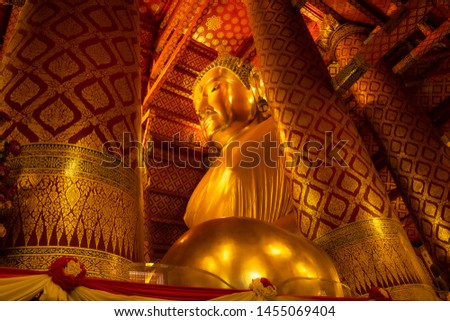 Big Buddha statue in at Ayutthaya province Thailand